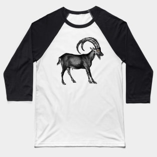 creepy Goat halloween vintage Baseball T-Shirt